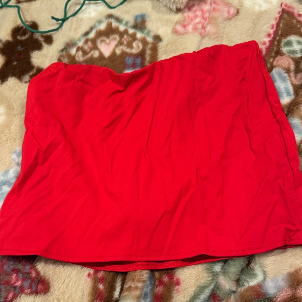 Elegant Red Women's Skirt